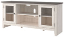 Dorrinson - White / Black / Gray - Lg Tv Stand W/fireplace Option-Washburn's Home Furnishings