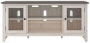 Dorrinson - White / Black / Gray - Lg Tv Stand W/fireplace Option-Washburn's Home Furnishings