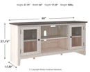 Dorrinson - White / Black / Gray - Lg Tv Stand W/fireplace Option-Washburn's Home Furnishings