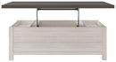 Dorrinson - White / Black / Gray - Lift Top Cocktail Table-Washburn's Home Furnishings