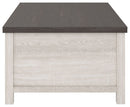 Dorrinson - White / Black / Gray - Lift Top Cocktail Table-Washburn's Home Furnishings