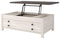 Dorrinson - White / Black / Gray - Lift Top Cocktail Table-Washburn's Home Furnishings