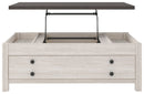 Dorrinson - White / Black / Gray - Lift Top Cocktail Table-Washburn's Home Furnishings