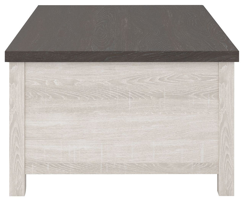 Dorrinson - White / Black / Gray - Lift Top Cocktail Table-Washburn's Home Furnishings