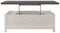 Dorrinson - White / Black / Gray - Lift Top Cocktail Table-Washburn's Home Furnishings