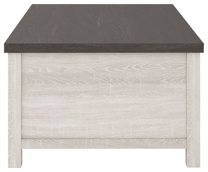 Dorrinson - White / Black / Gray - Lift Top Cocktail Table-Washburn's Home Furnishings