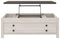 Dorrinson - White / Black / Gray - Lift Top Cocktail Table-Washburn's Home Furnishings