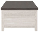 Dorrinson - White / Black / Gray - Lift Top Cocktail Table-Washburn's Home Furnishings