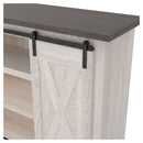 Dorrinson - White / Black / Gray - Medium Tv Stand-Washburn's Home Furnishings