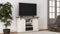 Dorrinson - White / Black / Gray - Medium Tv Stand-Washburn's Home Furnishings