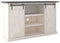 Dorrinson - White / Black / Gray - Medium Tv Stand-Washburn's Home Furnishings