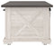 Dorrinson - White / Black / Gray - Rectangular Cocktail Table-Washburn's Home Furnishings