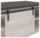 Dorrinson - White / Black / Gray - Rectangular Cocktail Table-Washburn's Home Furnishings