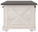 Dorrinson - White / Black / Gray - Rectangular Cocktail Table-Washburn's Home Furnishings