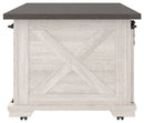 Dorrinson - White / Black / Gray - Rectangular Cocktail Table-Washburn's Home Furnishings