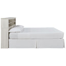 Dorrinson - White - King Bookcase Headboard With Bolt On Bed Frame-Washburn's Home Furnishings