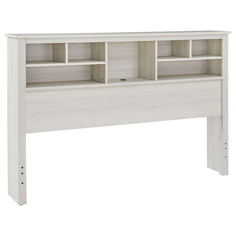 Dorrinson - White - Queen Bookcase Headboard With Bolt On Bed Frame-Washburn's Home Furnishings