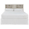 Dorrinson - White - Queen Bookcase Headboard With Bolt On Bed Frame-Washburn's Home Furnishings