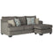 Dorsten - Slate - Sofa Chaise-Washburn's Home Furnishings