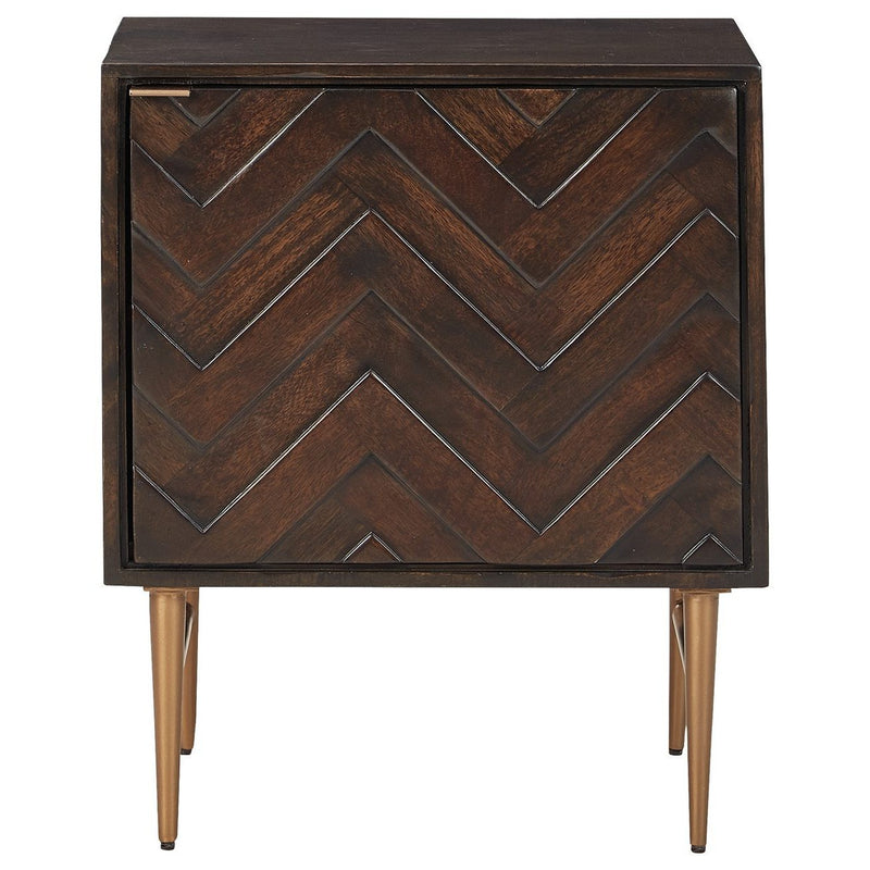 Dorvale - Dark Brown - Accent Cabinet-Washburn's Home Furnishings