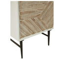 Dorvale - White/brown - Accent Cabinet-Washburn's Home Furnishings