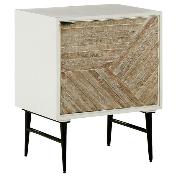 Dorvale - White/brown - Accent Cabinet-Washburn's Home Furnishings