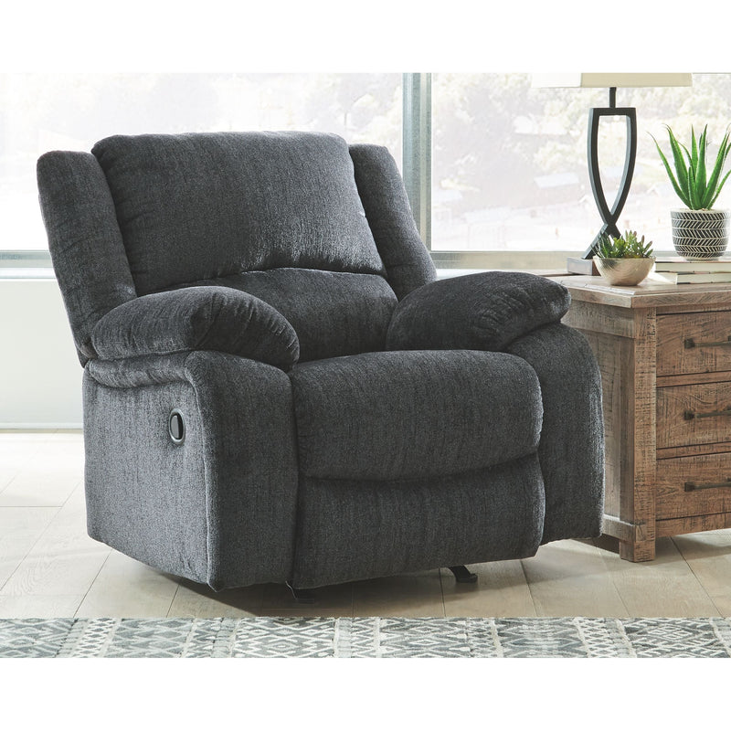 Draycoll - Dark Gray - Rocker Recliner-Washburn's Home Furnishings