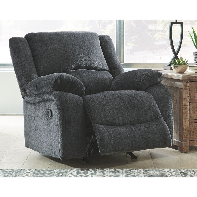 Draycoll - Dark Gray - Rocker Recliner-Washburn's Home Furnishings