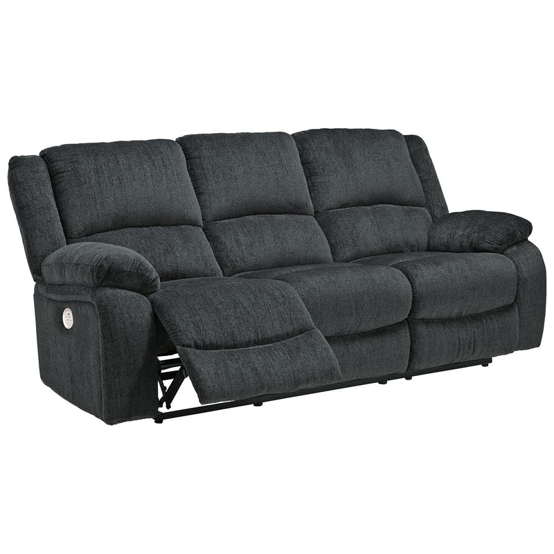 Draycoll - Slate - Reclining Power Sofa-Washburn's Home Furnishings