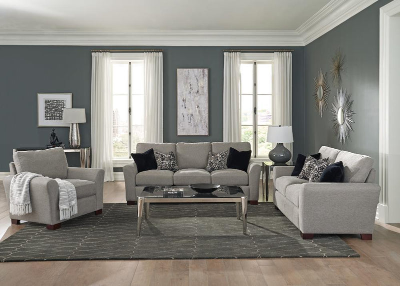 Drayton - Loveseat - Pearl Silver-Washburn's Home Furnishings