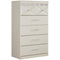 Dreamur - Champagne - Five Drawer Chest-Washburn's Home Furnishings