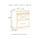 Dreamur - Champagne - Two Drawer Night Stand-Washburn's Home Furnishings