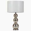 Drum Shade Table Lamp With Sphere Base - Pearl Silver-Washburn's Home Furnishings