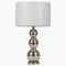 Drum Shade Table Lamp With Sphere Base - Pearl Silver-Washburn's Home Furnishings