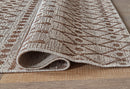 Dubot - Tan/brown/white - Medium Rug-Washburn's Home Furnishings