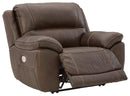 Dunleith - Chocolate - Zero Wall Recliner W/pwr Hdrst-Washburn's Home Furnishings