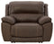 Dunleith - Chocolate - Zero Wall Recliner W/pwr Hdrst-Washburn's Home Furnishings