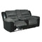 Earhart - Slate - Dbl Rec Loveseat W/console-Washburn's Home Furnishings