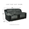 Earhart - Slate - Dbl Rec Loveseat W/console-Washburn's Home Furnishings