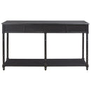 Eirdale - Black - Console Sofa Table-Washburn's Home Furnishings