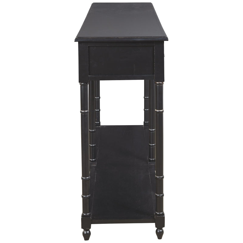 Eirdale - Black - Console Sofa Table-Washburn's Home Furnishings