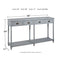 Eirdale - Gray - Console Sofa Table-Washburn's Home Furnishings