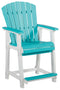 Eisely - Turquoise / White - Barstool (2/cn)-Washburn's Home Furnishings