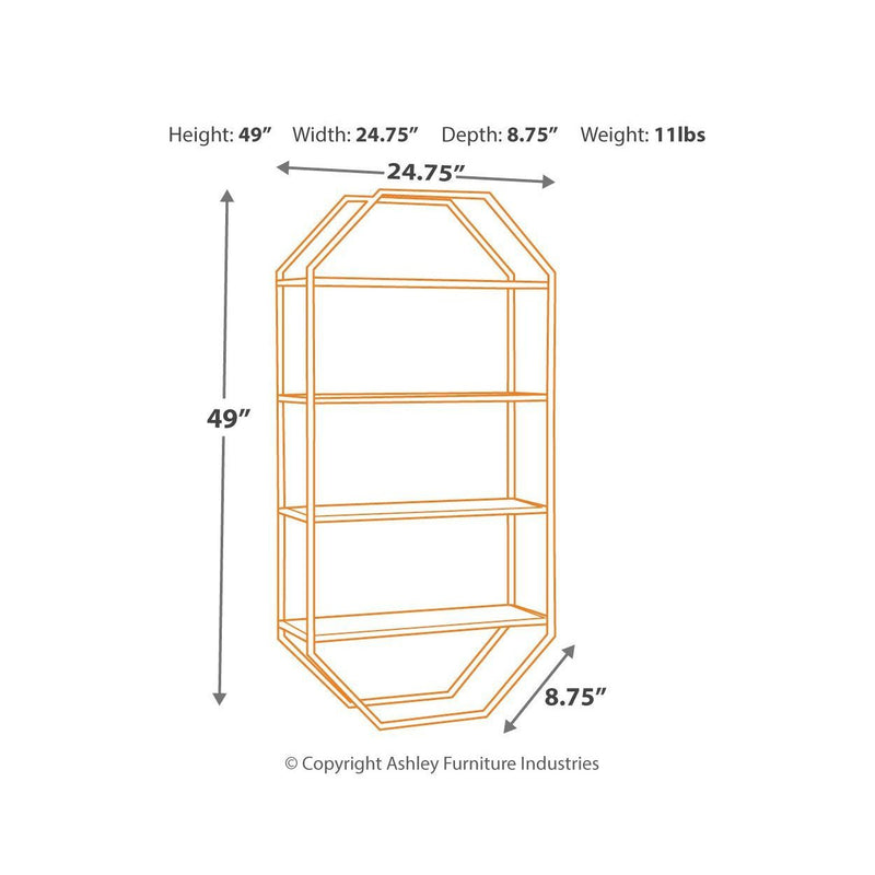 Elea - Black/natural - Wall Shelf-Washburn's Home Furnishings