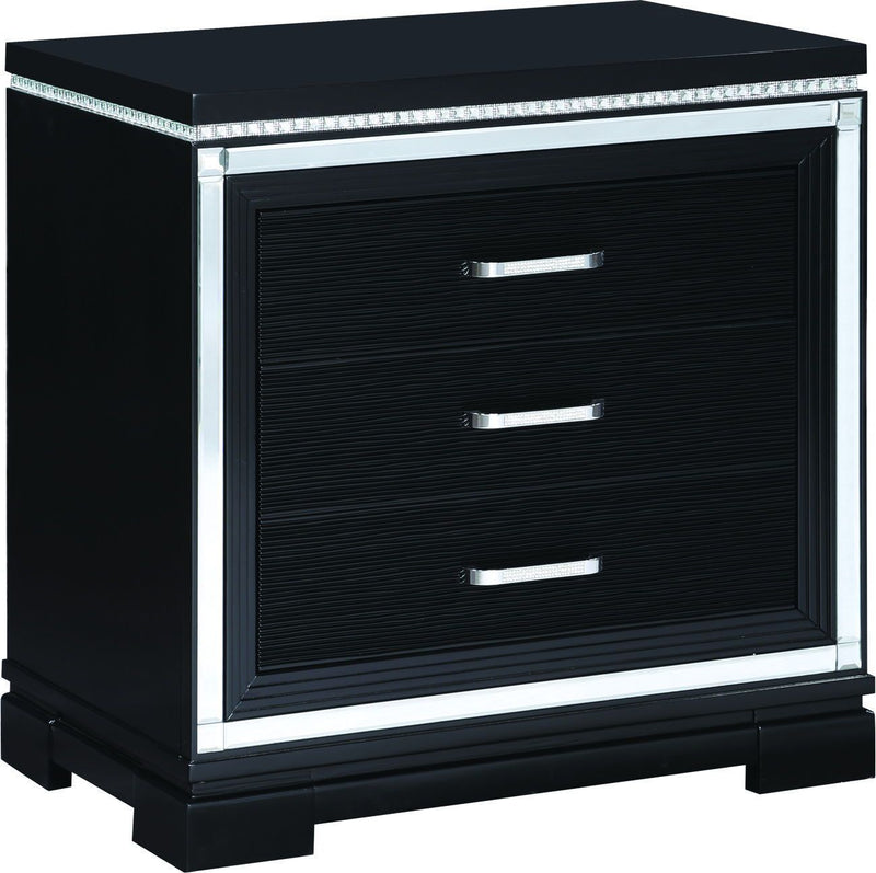 Eleanor - Accent Nightstand Black-Washburn's Home Furnishings