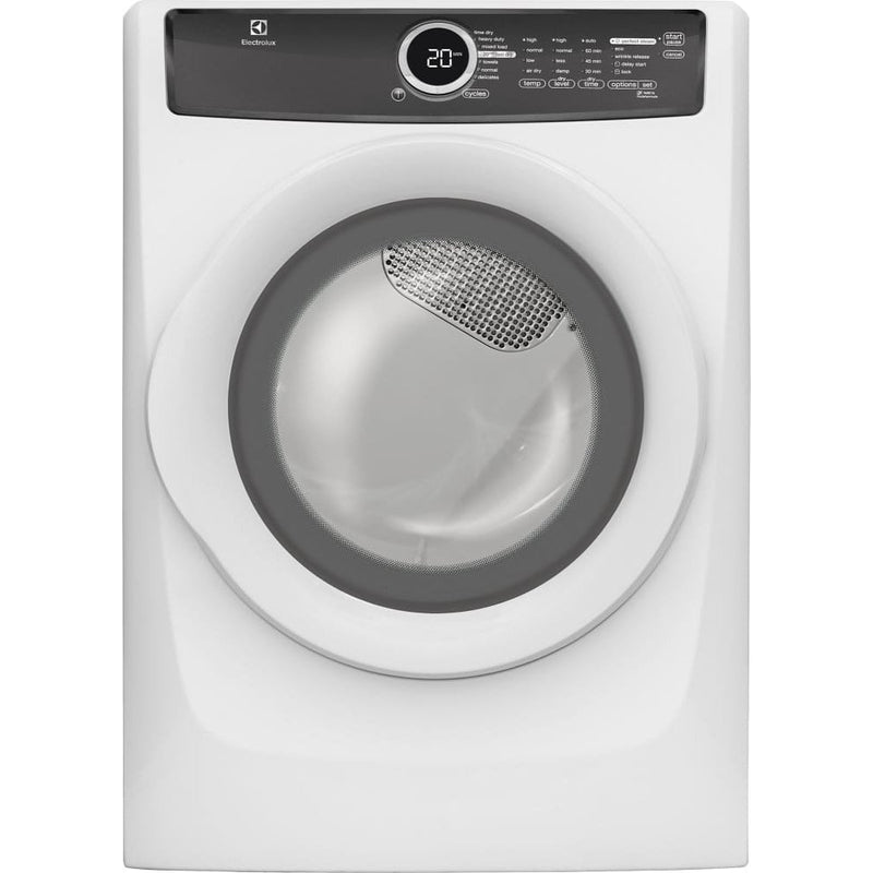 Electrolux 27 Inch 8.0 Cu. Ft. Electric Dryer in White-Washburn's Home Furnishings