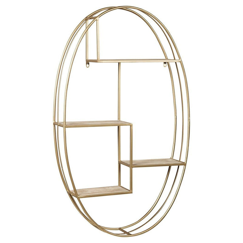 Elettra - Natural/gold Finish - Wall Shelf-Washburn's Home Furnishings