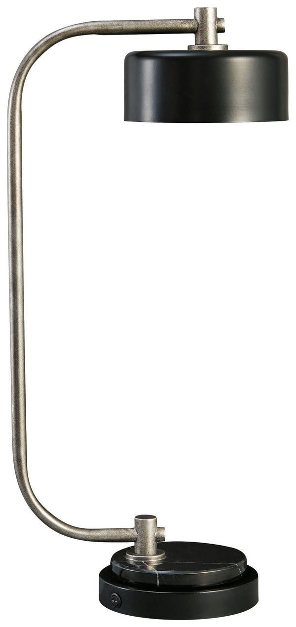 Eliridge - Black/silver Finish - Metal Desk Lamp (1/cn)-Washburn's Home Furnishings