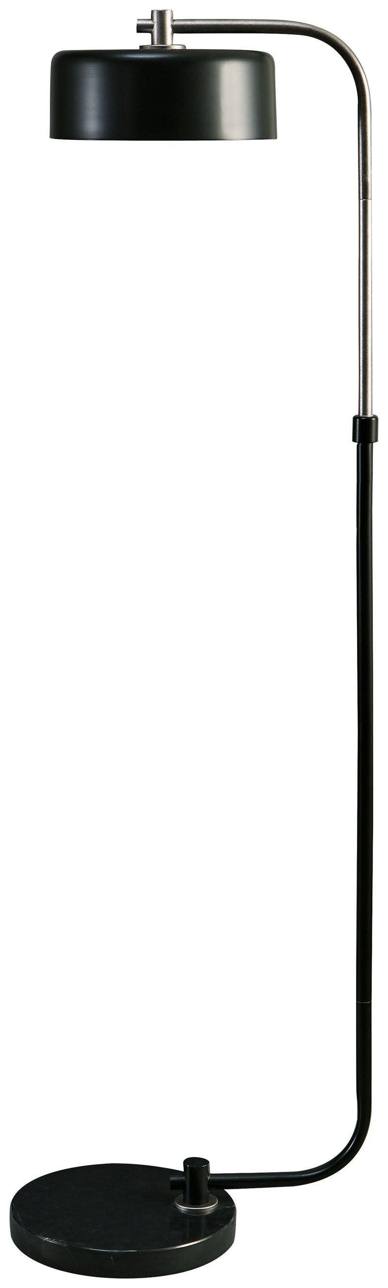 Eliridge - Black/silver Finish - Metal Floor Lamp (1/cn)-Washburn's Home Furnishings