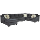 Eltmann - Slate - Left Arm Facing Chaise 4 Pc Sectional-Washburn's Home Furnishings